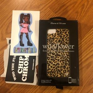 wildflower leopard iphone 6/7/8 case